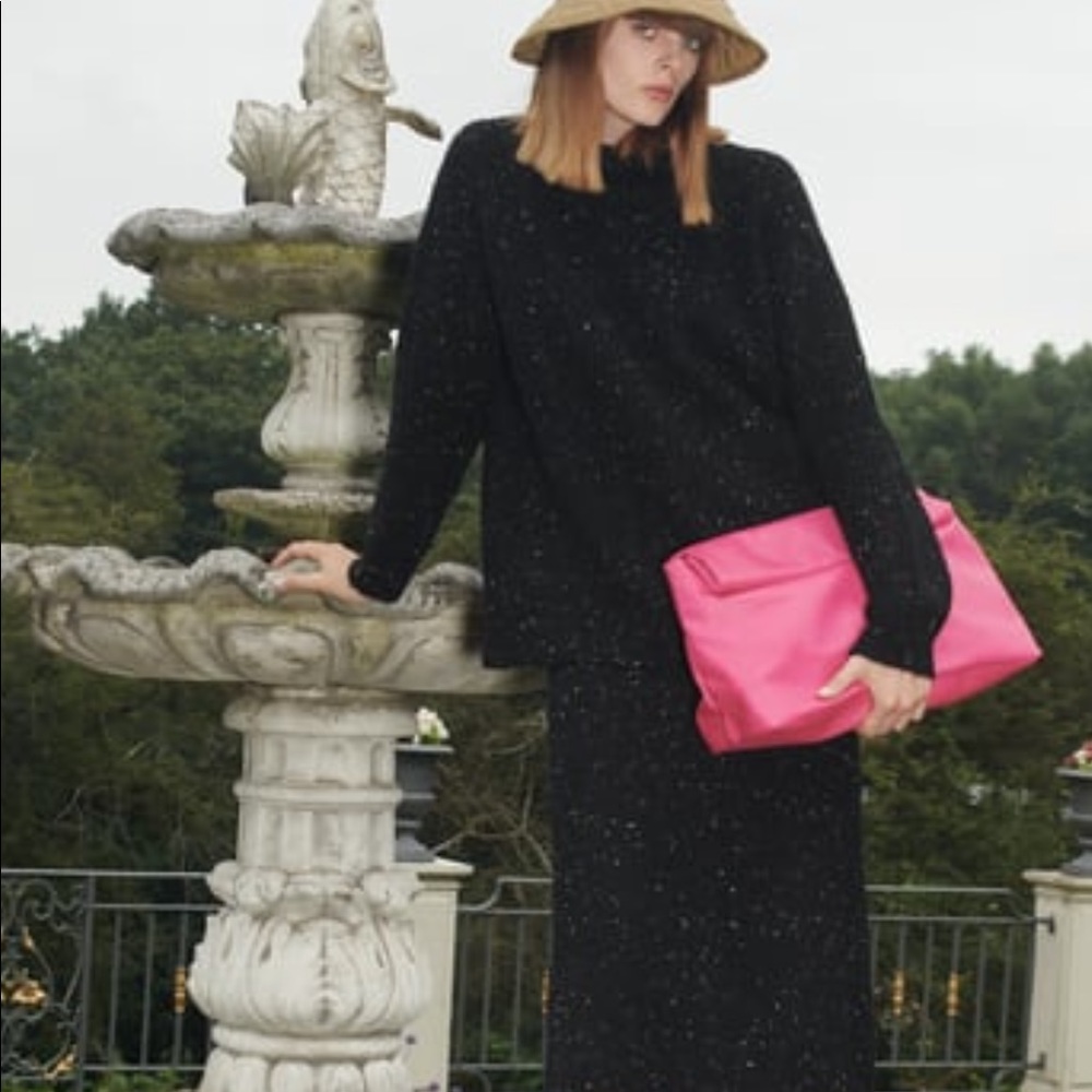 Zara knit turtle neck sweater in Black